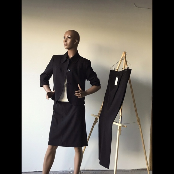 #057 Sz 10 Skirt | Larry Levine Classic Black Skirt | NWT 💃🏽 - Picture 1 of 7